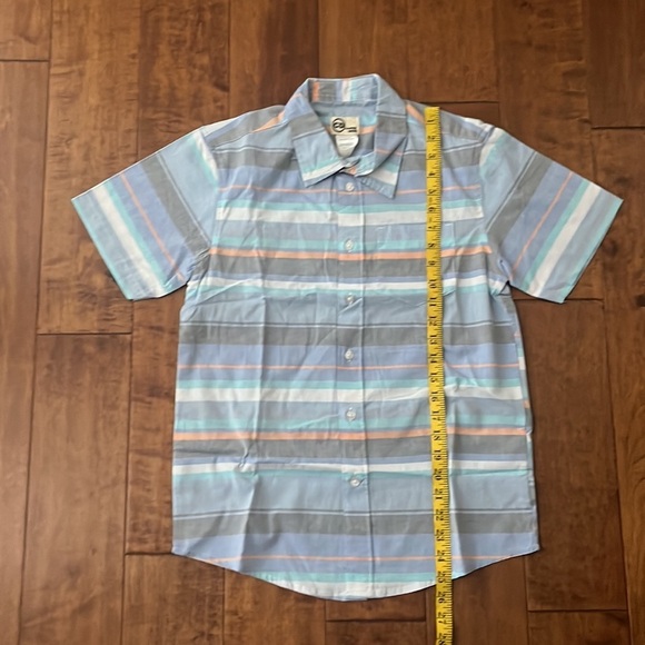 NWOT Copper Denim Multi Colored Button Down Shirt Short Sleeves - Picture 3 of 6